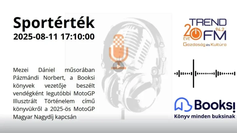 TrendFM Sportérték interjú a MotoGP könyvről