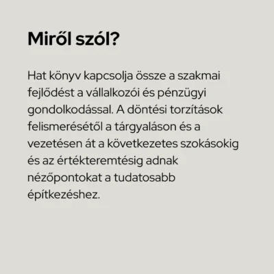 Építs karriert könyvcsomag miről szól Építs karriert könyvcsomag miről szól